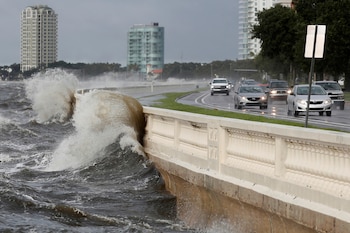 Oleaje y vientos en Tampa, Florida (Reuters)