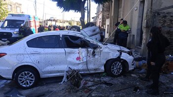 Así quedó el auto que