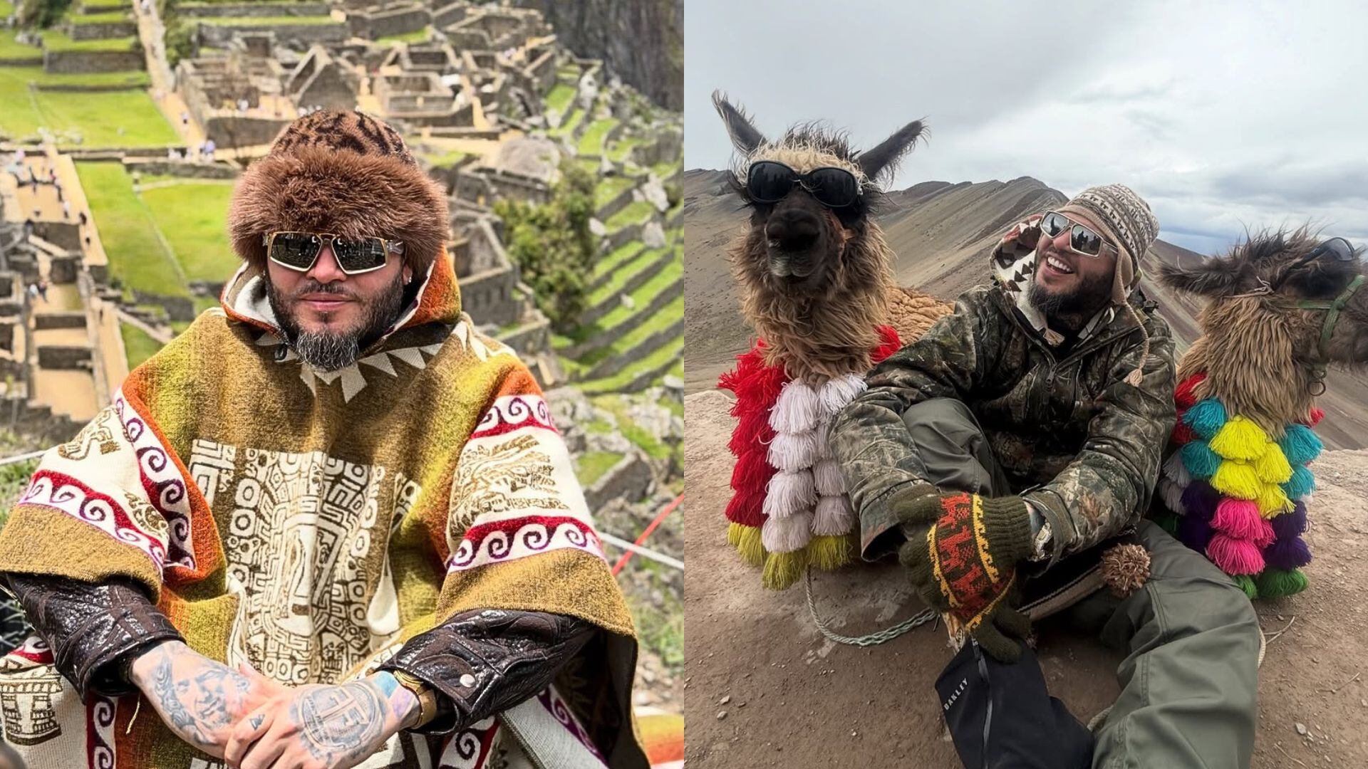Farruko sorprende con su visita a Cusco: conoció Machu Picchu, subió a la Montaña de Siete Colores y disfrutó de los paisajes peruanos