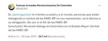 Disidencias afirmaron que representantes en