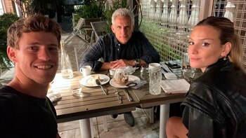 La cena que compartieron Schwartzman