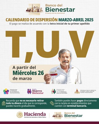 La Secretaría del Bienestar continúa