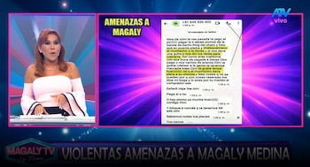 Magaly Medina falou após a ameaça da lei e apontou para Jefferson Farfán: “Deixar que me conduzam?” Captação: Magaly TV La Firme.