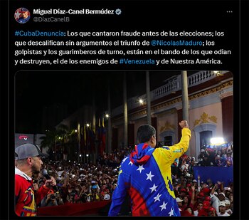 El mensaje de Miguel Díaz-Canel