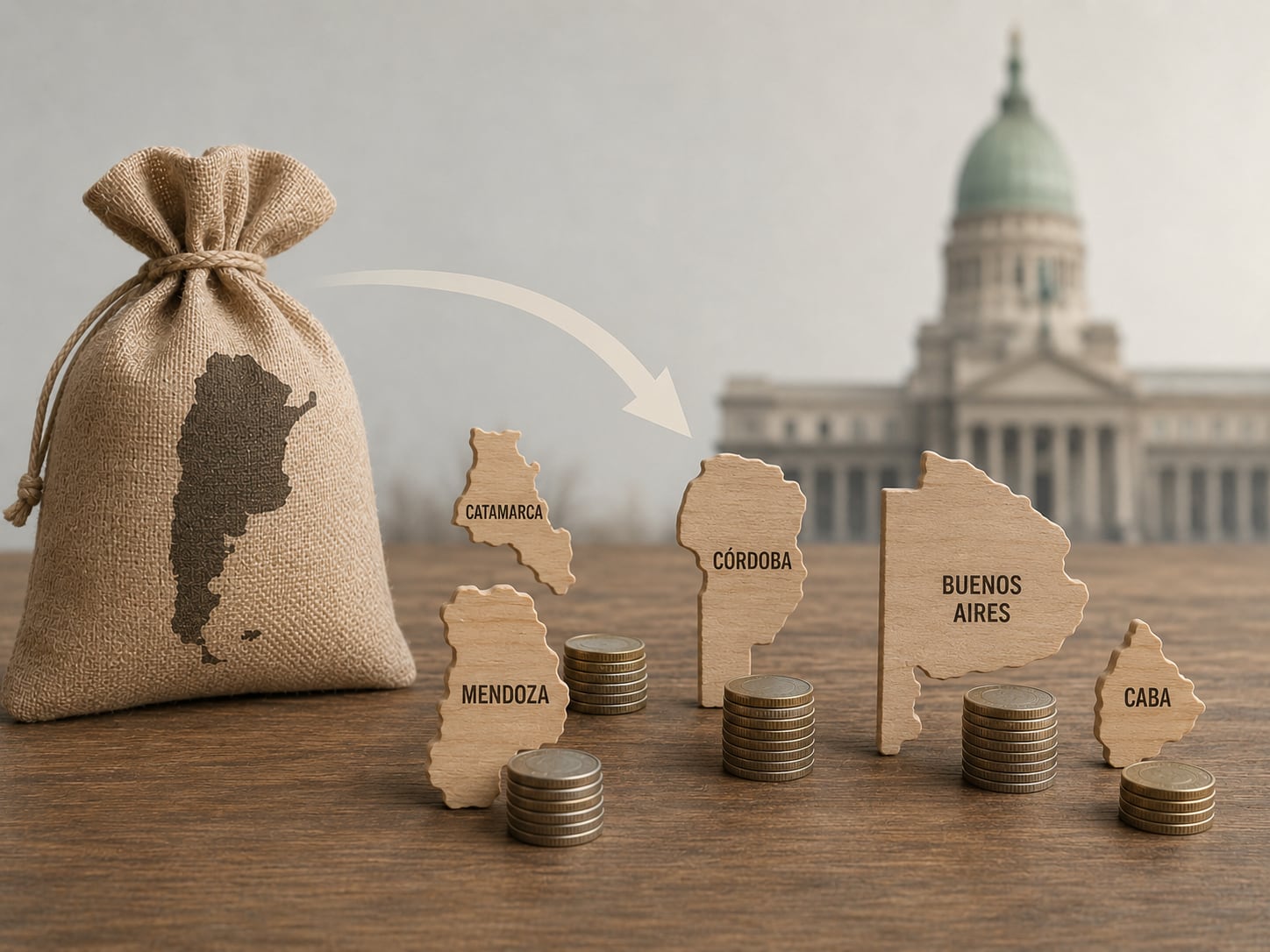 En mayo se distribuyeron $8,04 billones entre las provincias y CABA, un 8,1% más que en el mismo mes del año anterior en términos reales