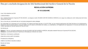 El jefe del Archivo General