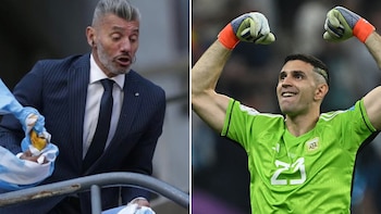 Sergio Goycochea y Emiliano Martínez