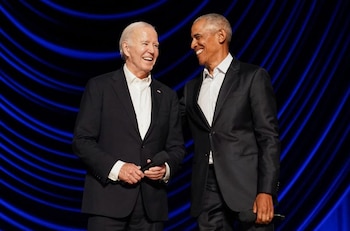 Obama fue uno de las grandes figuras demócratas en manifestar su apoyo a Biden tras el debate (REUTERS)