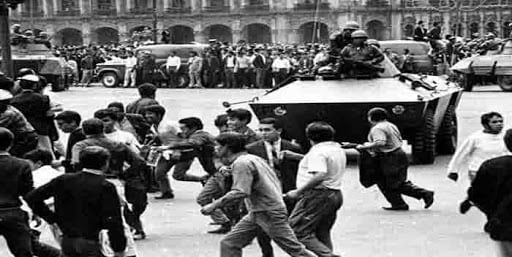 2 de octubre de 1968, matanza de Tlatelolco (Foto: Twitter/@LJyDMX)