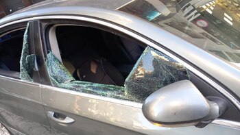 Así quedó la ventanilla del