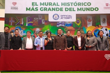 Alcaldía Gustavo A Madero busca un Récord Guinness con histórico mural de futbol