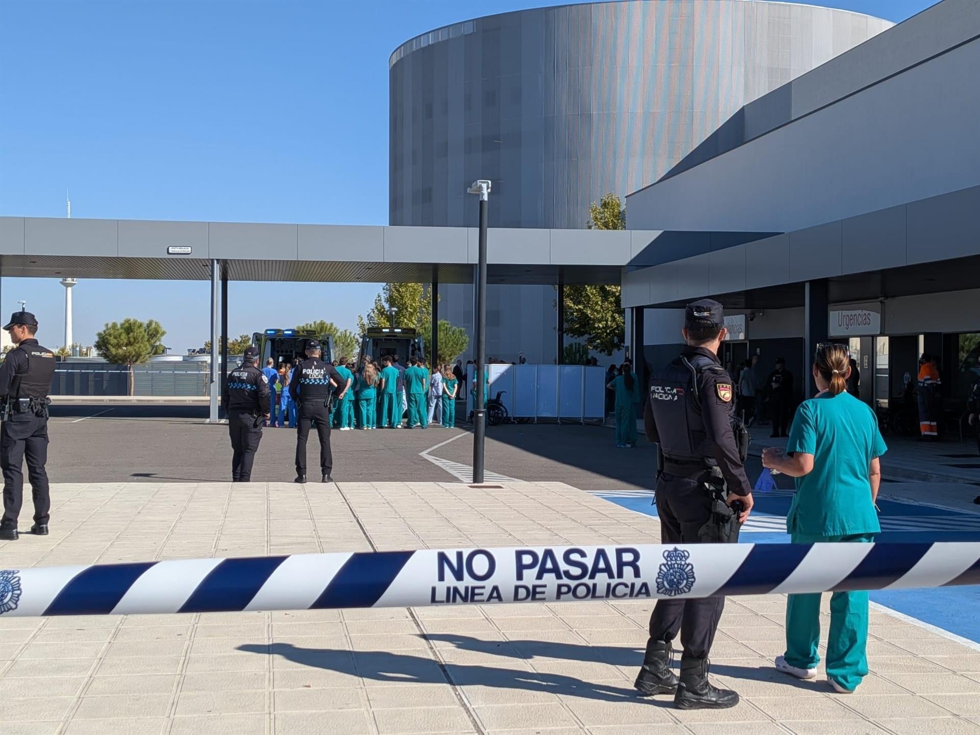 Hospital General Universitario de Toledo tras el accidente ferroviario. (Europa Press)