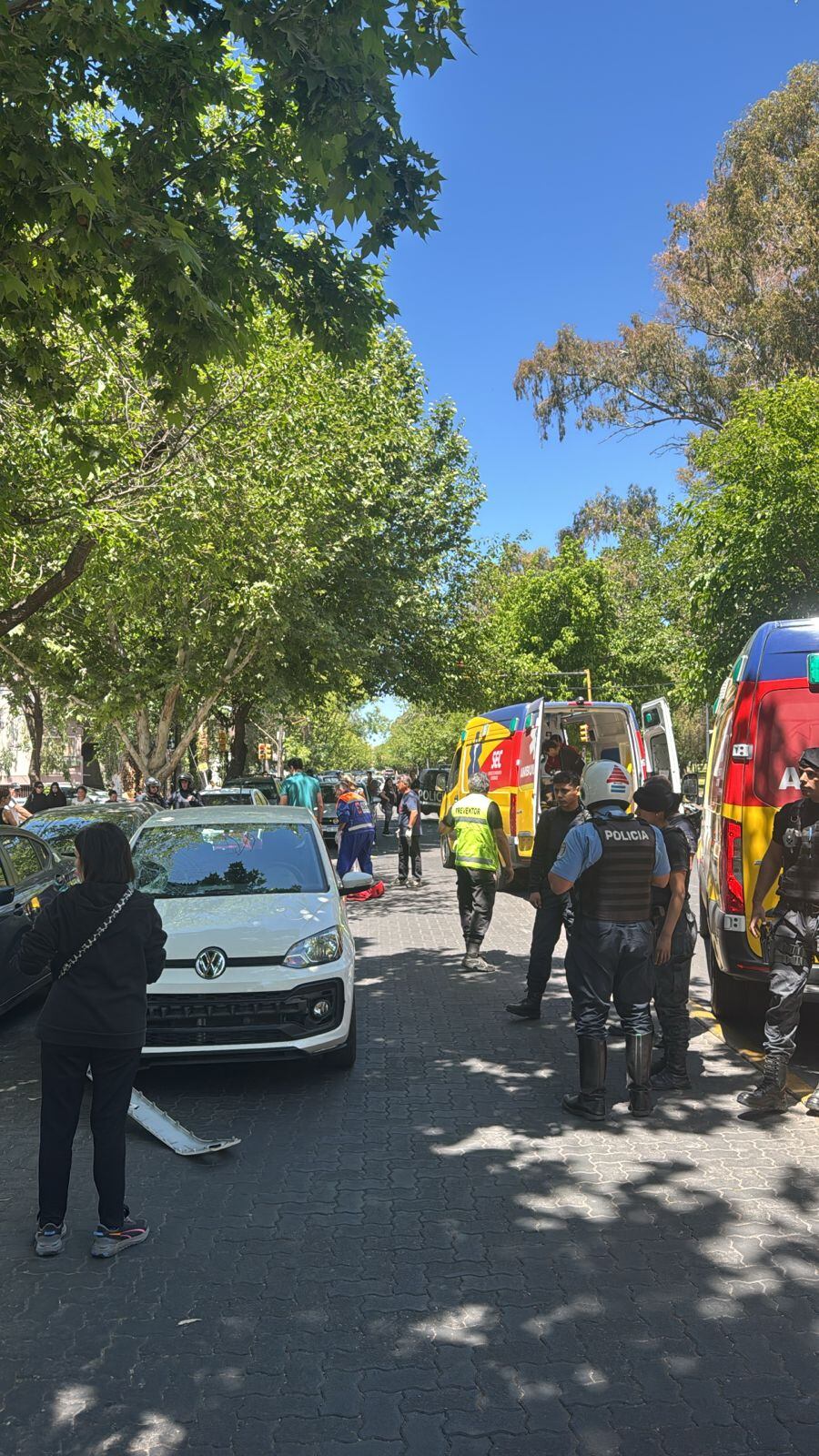 La Policía Científica y Tránsito Municipal realizaron peritajes en la zona para esclarecer las causas del siniestro vial en Mendoza