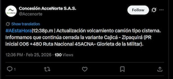 El derrame de gasolina y