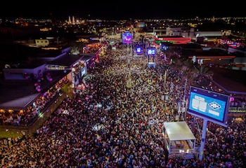 Variedad de ganadería en exposición: