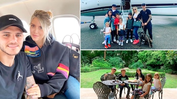 Wanda Nara y Mauro Icardi,