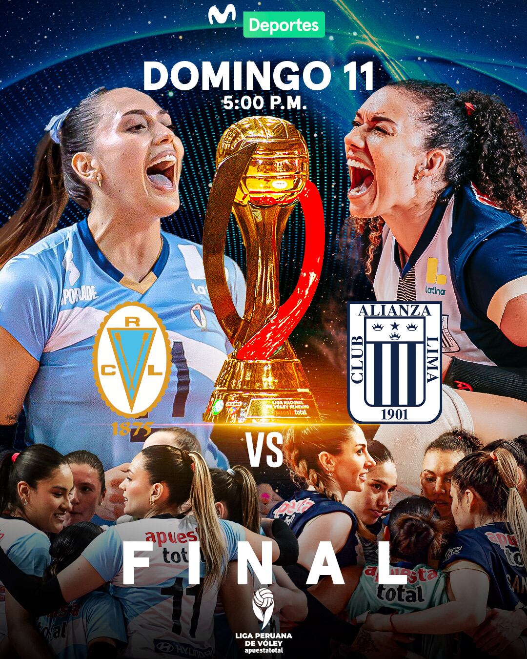 Regatas Lima y Alianza Lima disputarán la gran final por el campeonato de la Liga peruana de Vóley 2024-2025