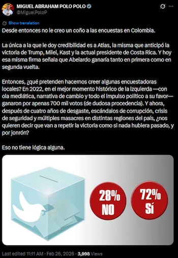 Polo Polo cuestionó cifras de