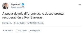 Esto dijo el concejal.