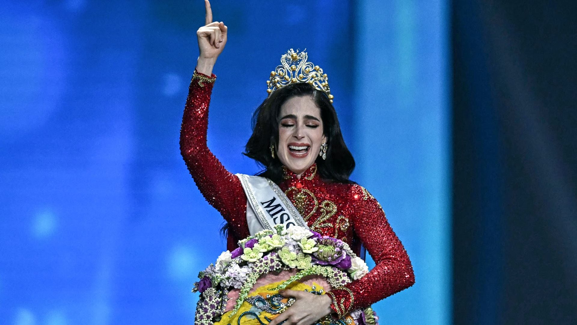 Fátima Bosch ganadora de Miss Universo 2025. (Lillian SUWANRUMPHA / AFP)