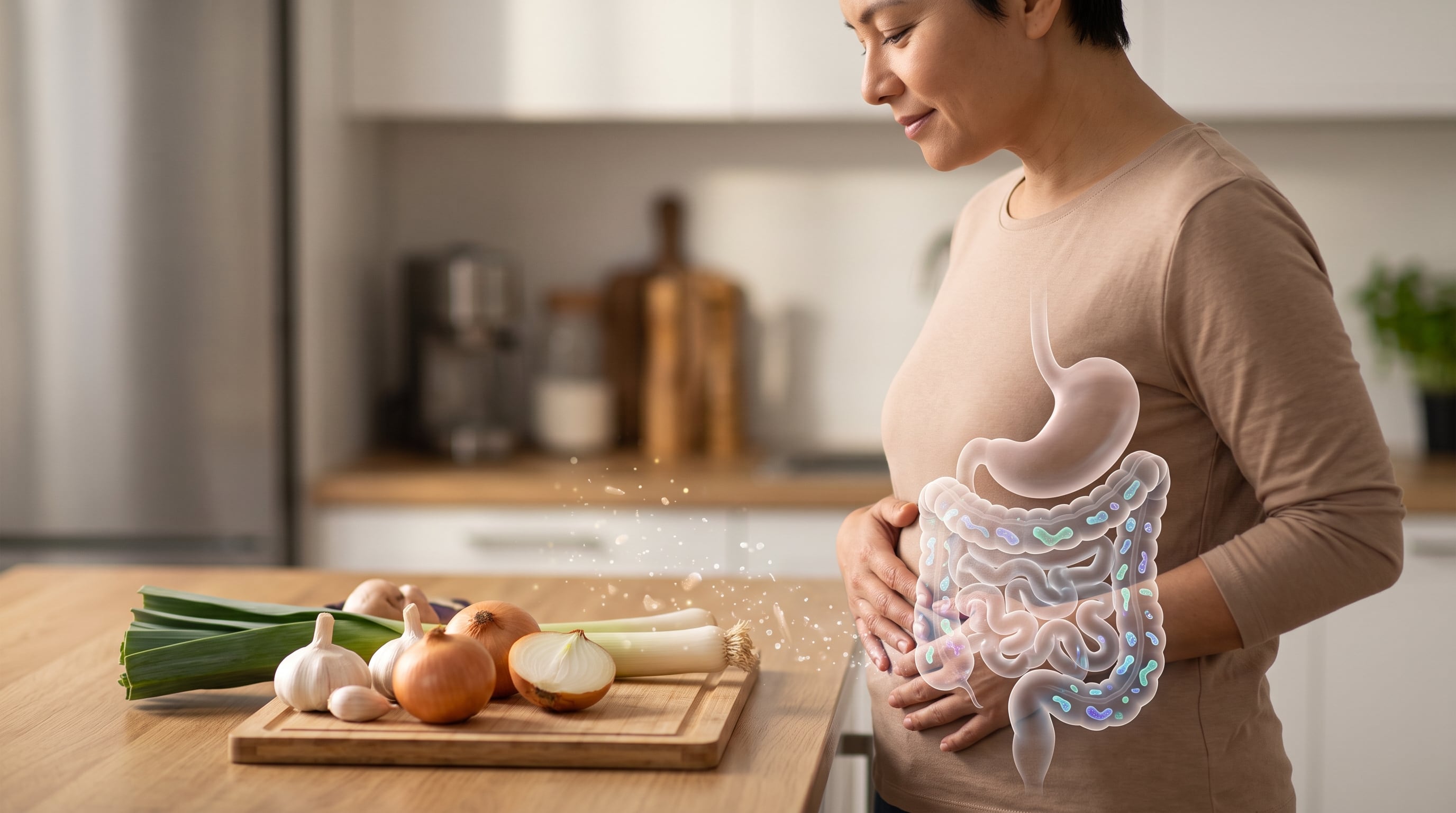 El ajo, la cebolla y el poro contienen estas sustancias en proporciones variables, por lo que se consideran fuentes dietéticas de fibra fermentable. (Imagen Ilustrativa Infobae)