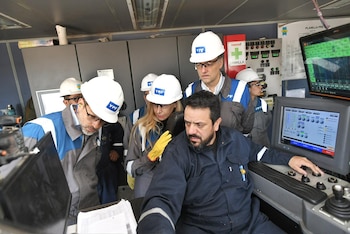 Horacio Marín, Karina Milei, Manuel Adorni - YPF - Vaca Muerta