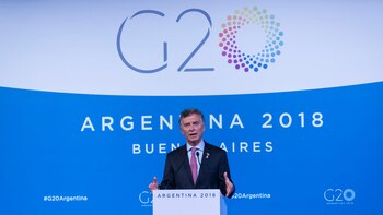 El ex presidente durante el