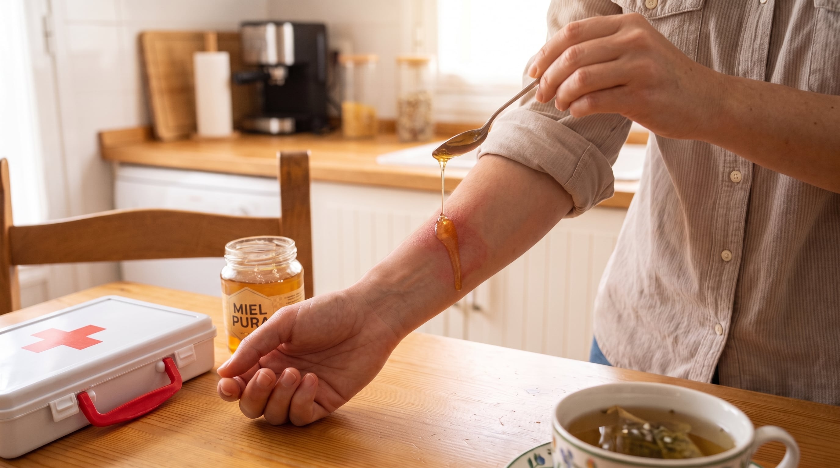 El uso de miel en heridas depende del tipo de lesión y de productos de grado médico, no de la miel de consumo habitual (Imagen Ilustrativa Infobae)