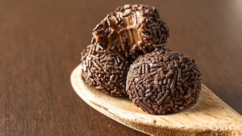 Trufas de chocolate con leche