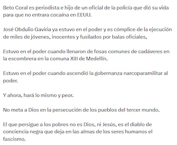 El jefe de Estado sostuvo que no hay motivos para celebrar una desgracia ajena - crédito @petrogustavo/X
