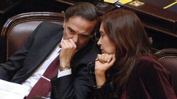 Otros tiempos, cuando Pichetto y Cristina Kirchner compartían bancada en el Senado.