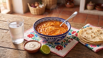 Sopa de fideo sequita o caldosa con su buena cucharada de crema: receta clásica de la infancia que te alegra el día