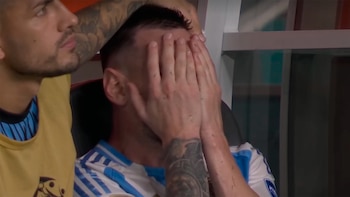 Copa América 2024 - Argentina Colombia - Messi llorando