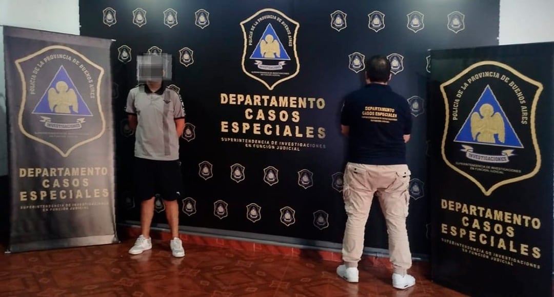 El joven de 21 años tras su detención