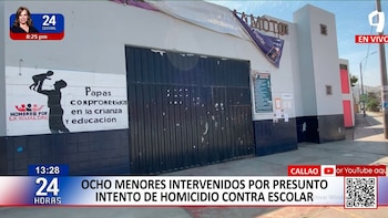 Ocho menores fueron detenidos tras intento de homicidio contra un estudiante a la salida de un colegio en el Callao