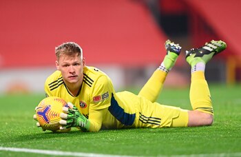 Aaron Ramsdale. EFE/EPA/Laurence Griffiths / POOL/Archivo