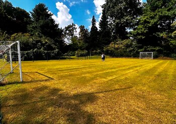 La cancha de fútbol que