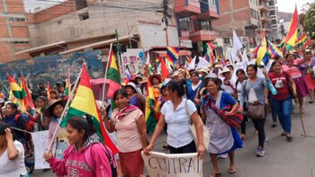 Marchas en Cochabamba