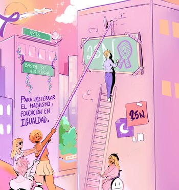 Cartel ilustrativo de la educación