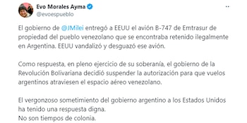 El mensaje de Evo Morales