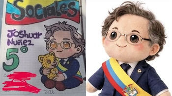 El peluche de Petro también