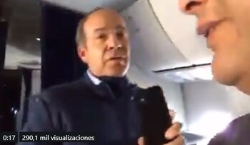 Calderón, entre risas y con