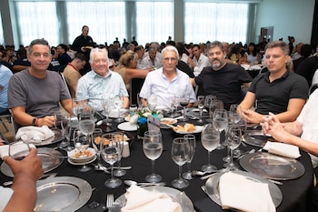 Los sindicalistas Barrionuevo, Acuña, Maturano