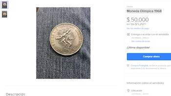 Moneda JO 68. Mercado Libre