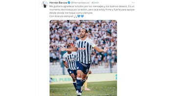 Mensaje de Hernán Barcos tras