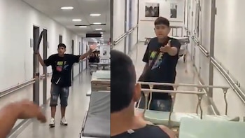 Hombre con un machete irrumpió en el Hospital Universitario de Cali por problema con su esposa: fue dejado en libertad