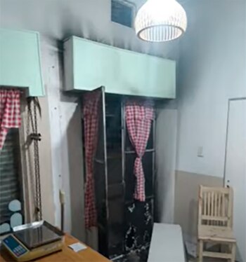 La bomba fue lanzada por