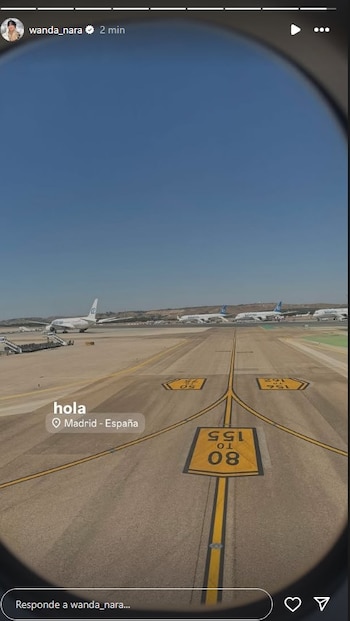 Wanda Nara llegó a España