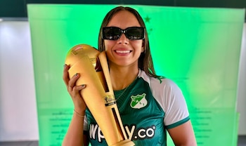 Luisa Agudelo, portera del Deportivo