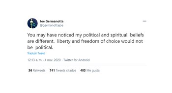 Uno los mensajes de Joe